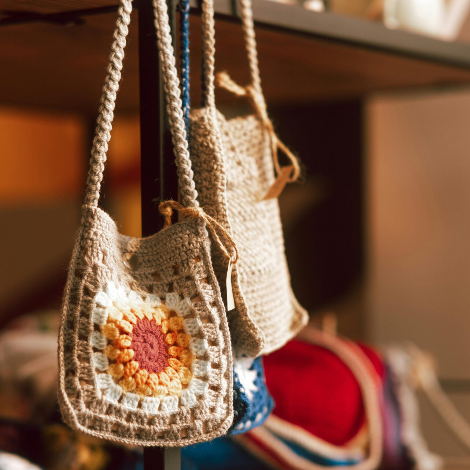 Home crochet bag