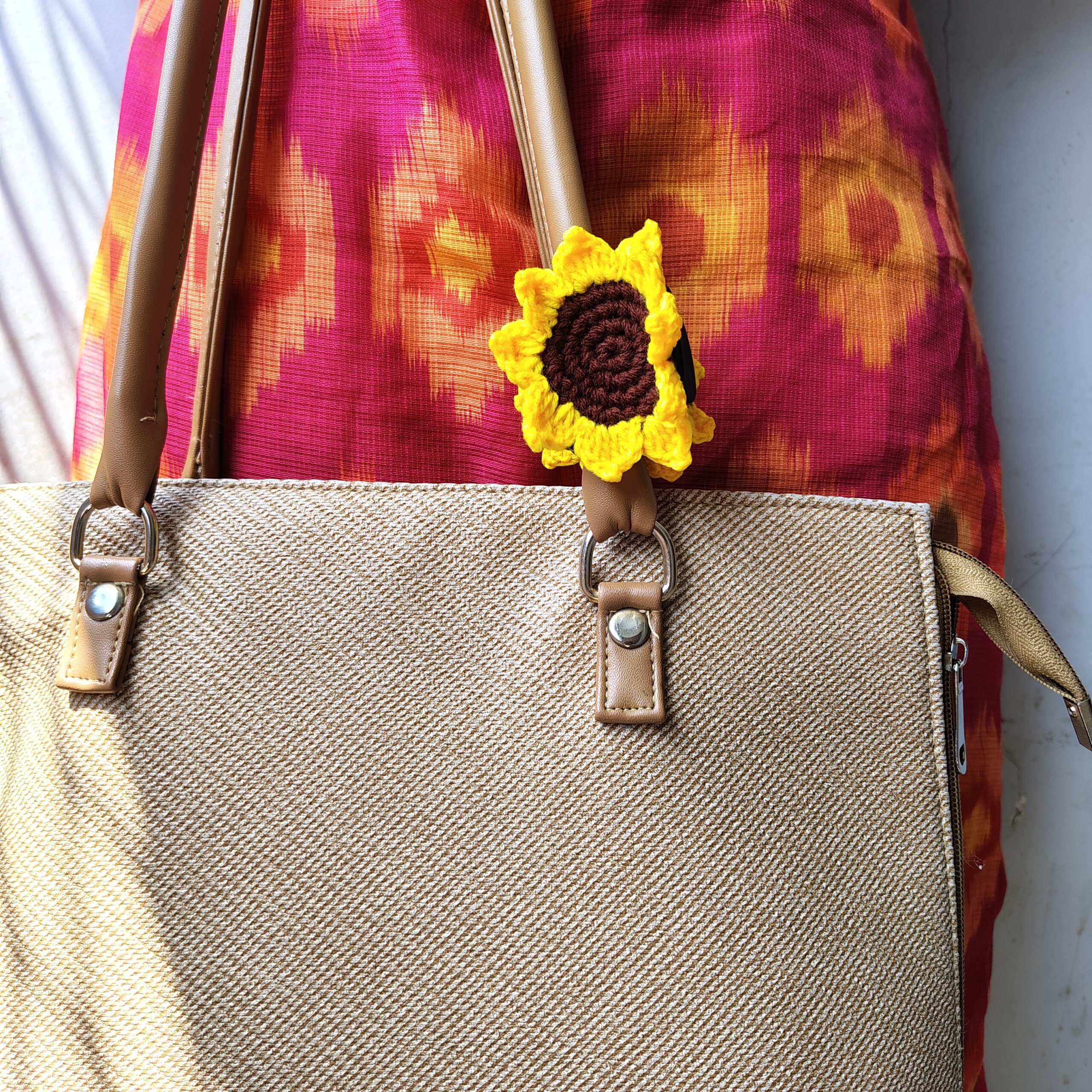 handmade crochet sunflower hair clutcher handmade crochet sunflower hair clutcher